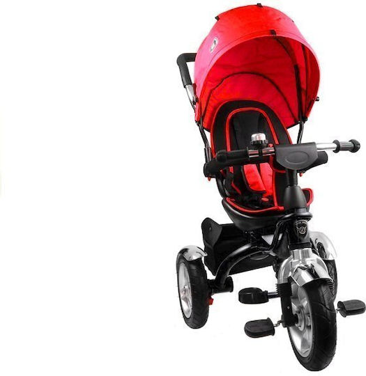 Lean Toys Спортно Превозно Средство с Ръкохватка за Родител за 3+ Години Червено