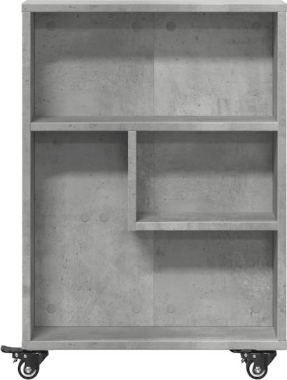 Grey Bookcase 48x13x68cm
