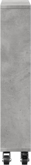 Grey Bookcase 48x13x68cm