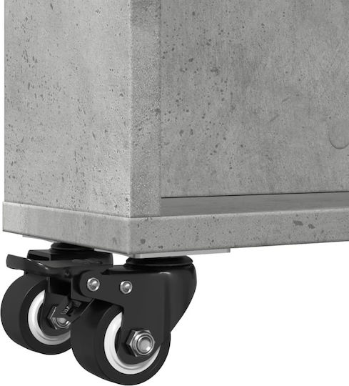 Grey Bookcase 48x13x68cm