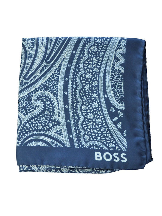 Hugo Boss Men's Silky Handkerchief Blue