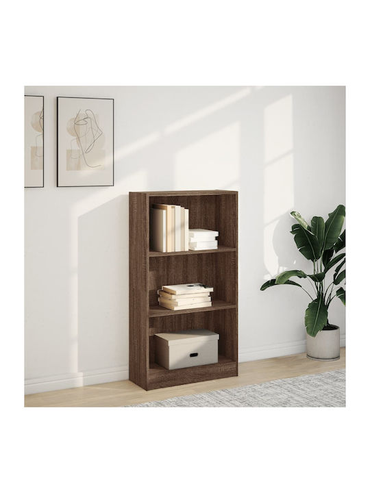 Bookcase Brown Oak 60x24x109cm