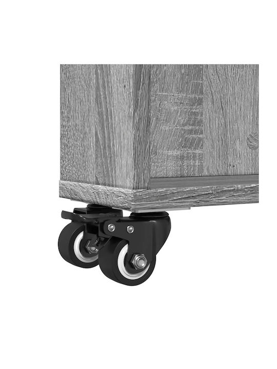 Grey Sonoma Bookcase 48x13x68cm