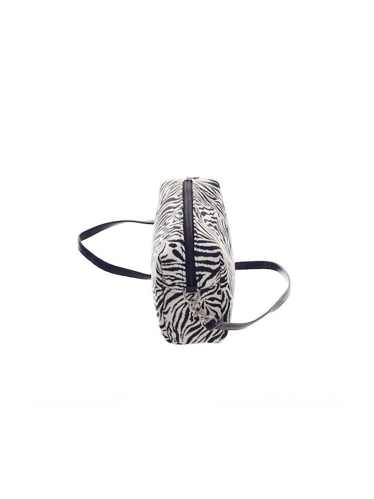 Signare Zebra Print Women's Bag Crossbody Black