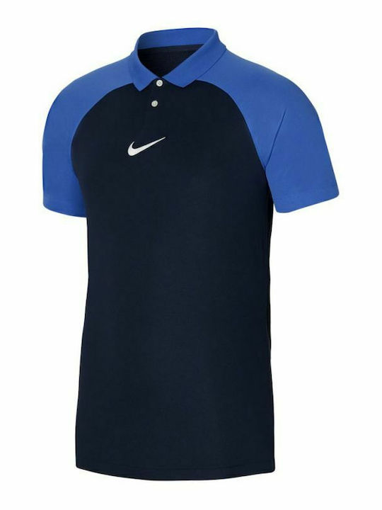 Nike Academy Pro Ανδρική Μπλούζα Dri-Fit Polo Κοντομάνικη Navy Μπλε