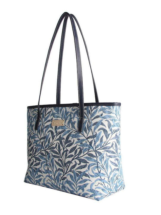 Signare Willow Bough Women's Bag Tote Hand Blue