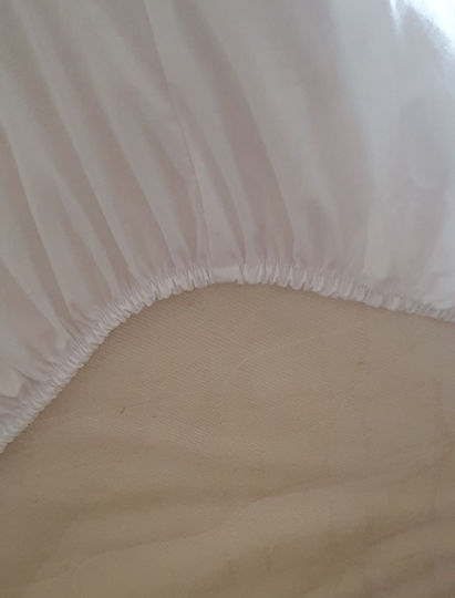 Sheet Super-Double with Elastic 160x200+40cm. White
