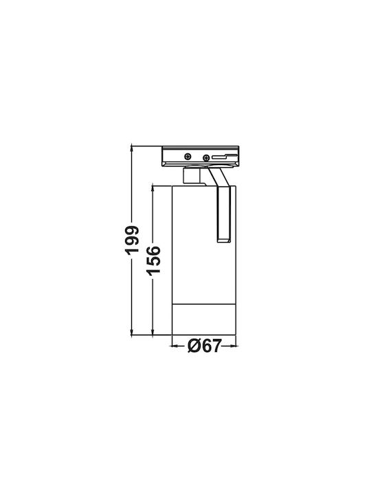 Aca Single LED Warm White Spot in White Color