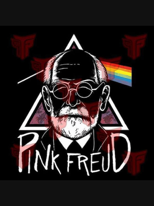 Ζακέτα Φούτερ Κουκούλα Ενηλίκων Takeposition Στάμπα Pink Freud Μαύρο 908-1619-02