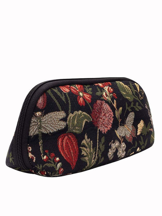 Signare Toiletry Bag Morning Garden in Black color