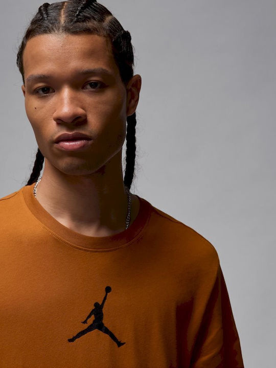 Jumpman Dri-Fit Αθλητικό T-shirt Καφέ