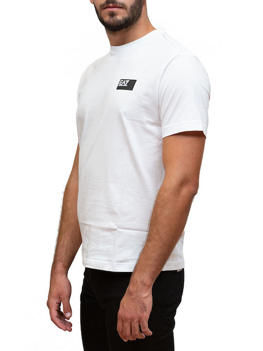 Emporio Armani T-shirt Bărbătesc cu Mânecă Scurtă Alb