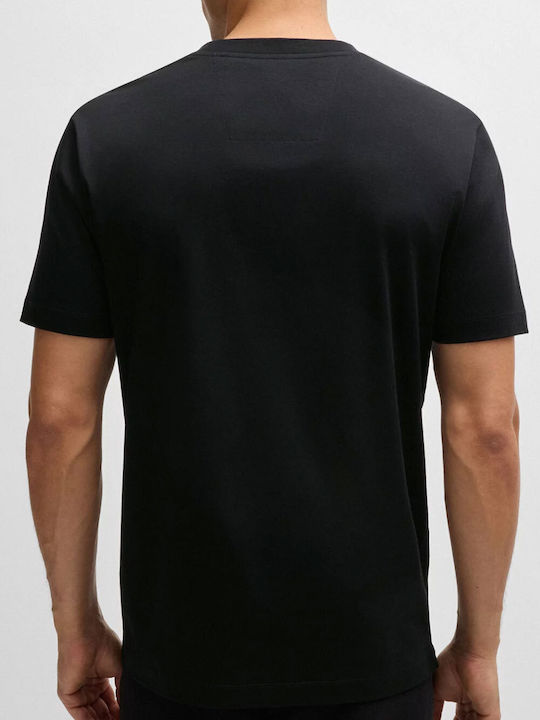 Hugo Boss T-shirt Bărbătesc cu Mânecă Scurtă Negru