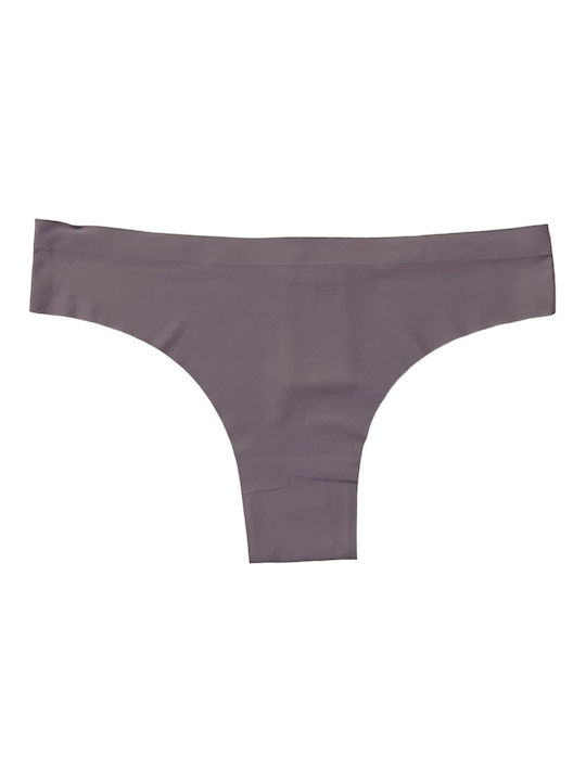 Women's Seamless Brazil Briefs 9331 Purple