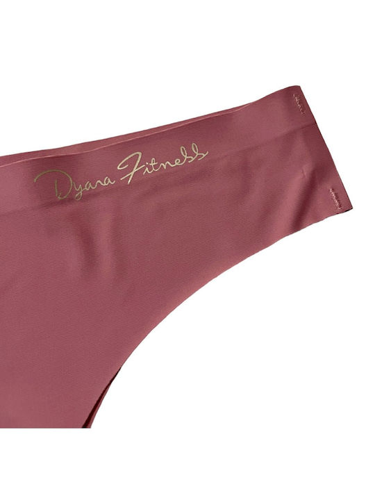 Women's Seamless Brazilian Briefs 9331 Pink