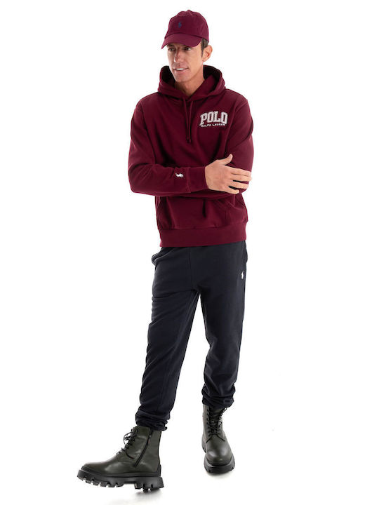 Ralph Lauren Men's Sweatshirt with Hood Bordeaux