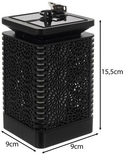 Gardlov Wandmontiert Solarleuchte Ampel 1.2W 30lm mit Warmes Weiß Licht IP44 15.5cmx9cmx9cmcm