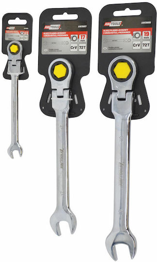 Awtools German Polygon Wrenches Articulated Ratchet 17mm