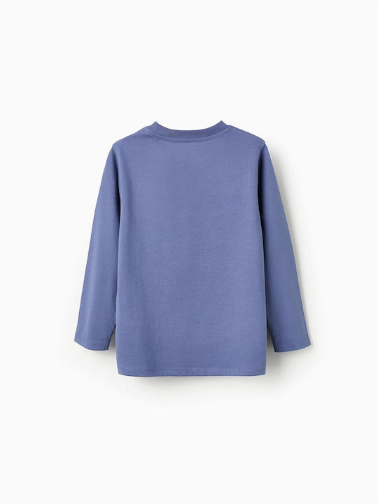 Zippy Children's Blouse Long Sleeve Blue