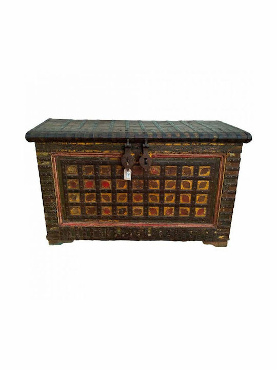 Alexandra House Living Wooden Decorative Trunk Brown 47cm