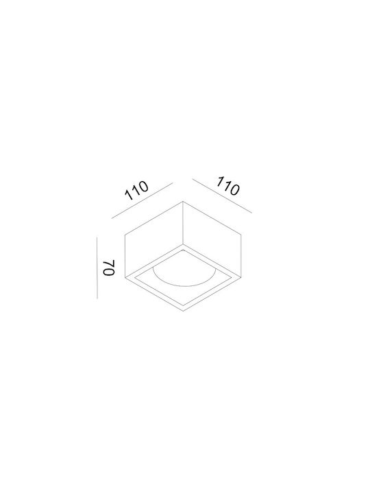 Aca Geni Single Spot in White Color