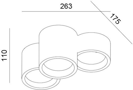 Aca Geni Triple Spot in White Color