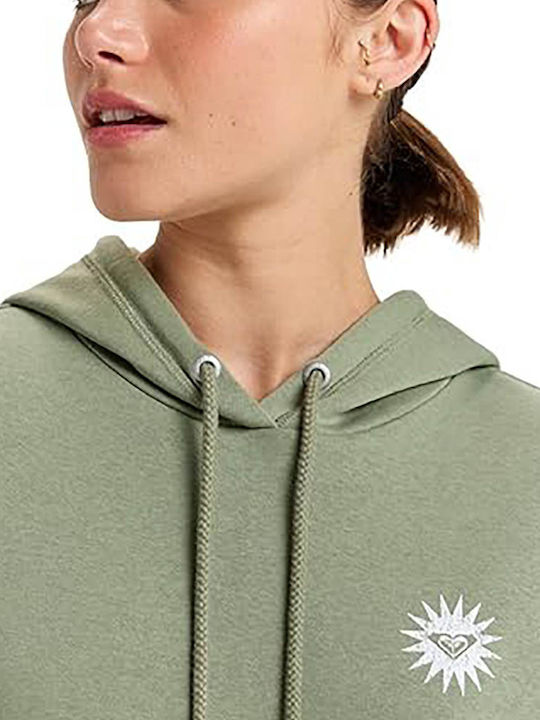 Surf Stoked Women's Sweatshirt Hooded Khaki