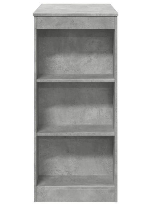 Vidaxl Bar Table with Shelves Gray 95x47x103.5cm Engineered Wood 1 Piece Gray