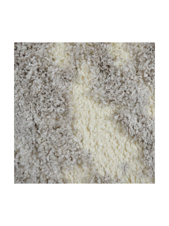 Saray Home Shaggy Velvet Bedroom Rugs Set Cream C721B-CRBG-SET 3pcs