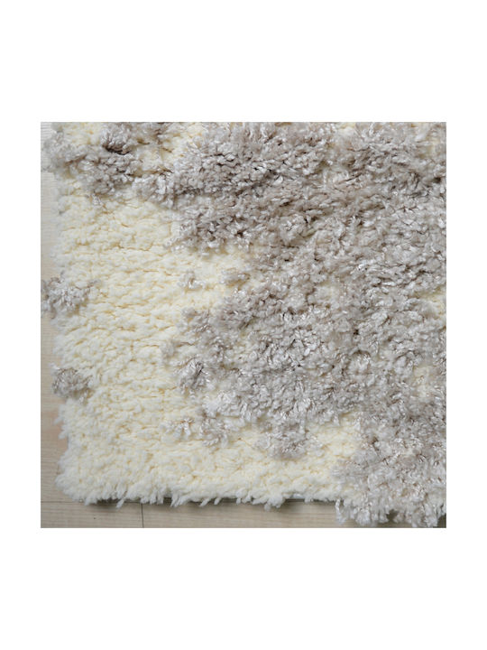 Saray Home Shaggy Velvet Bedroom Rugs Set Cream C721B-CRBG-SET 3pcs