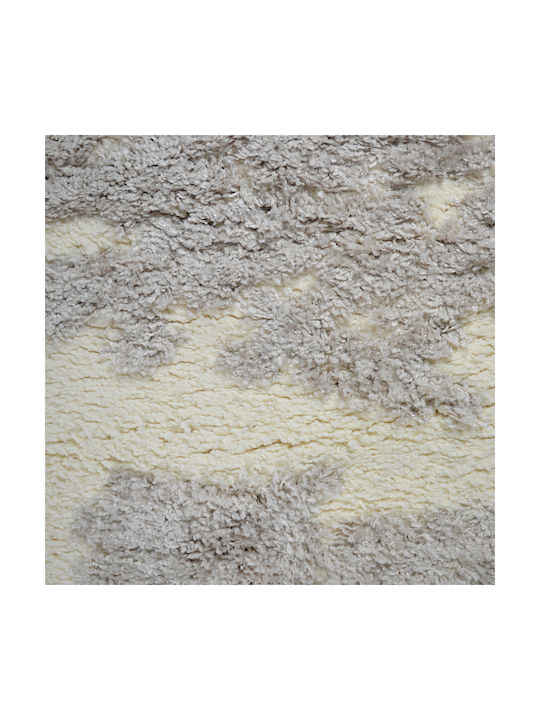 Saray Home Σετ Shaggy Χαλιά Κρεβατοκάμαρας Βελουτέ Κρεμ C716B-CRBG-SET 3τμχ