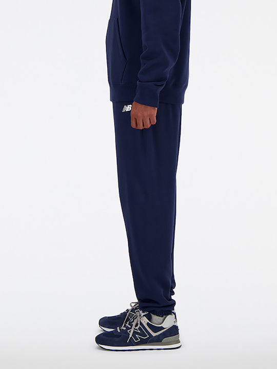 New Balance French Terry Men's Sweatpants with Rubber Navy Blue