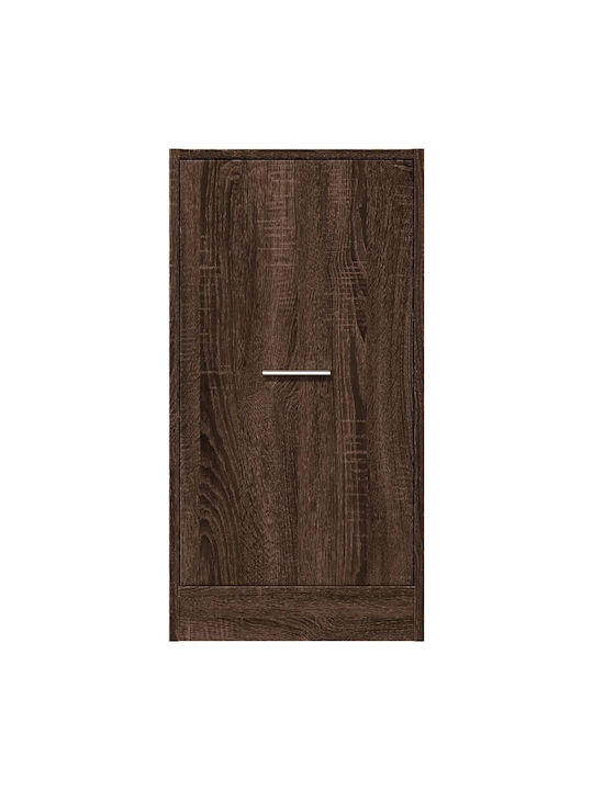 Vidaxl General Purpose Drawer Unit Brown Oak 40x41x77.5cm Engineered Wood 1 Piece Brown