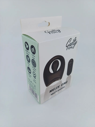 Guilty Toys Vibrating Cock Ring Schwanz Silikon Schwarz