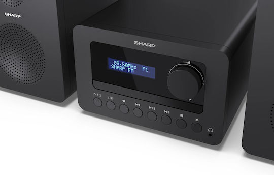 Sharp Аудиосистема 2 XL-B514 20W с CD Player, WiFi и Bluetooth Черен