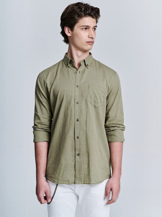 Staff Men's Shirt Long Sleeve Olive