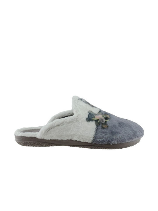 Adam's Shoes Winter Women's Slippers in Gray color