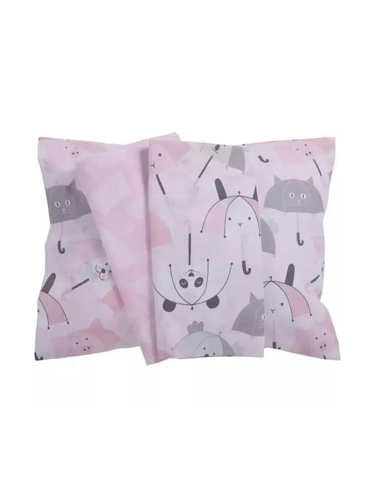 Das Home Seturi de cearșafuri pentru bebeluși Pentru Patut Bumbac Grey, White, Pink 130x170buc 3buc