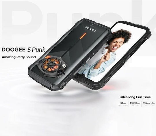 Doogee S Punk Dual SIM (6GB/256GB) Resistant Smartphone Black