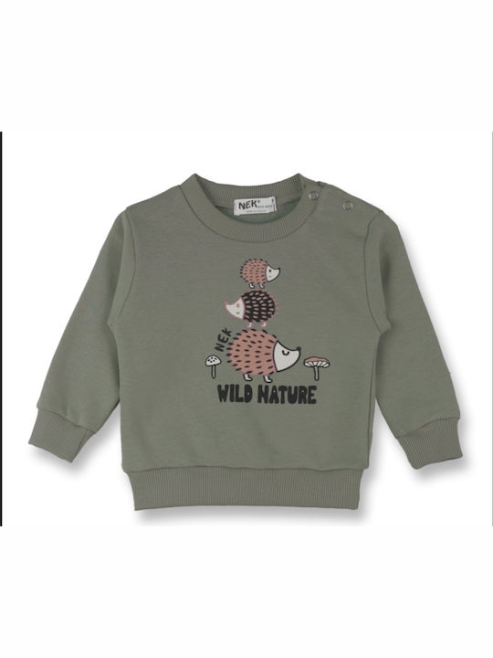 Nek Kids Wear Set Winter 2Stück Βεραμάν, Καφέ