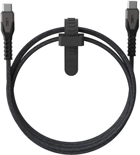UAG Uag Ultra Rugged Kevlar Braided USB 2.0 Cable USB-C male - USB-C 60W PD Μαύρο 1.5m