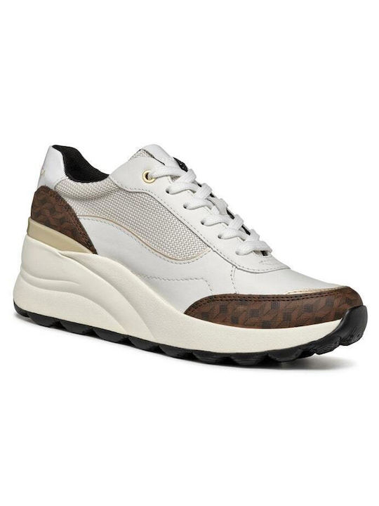 Geox D Spherica Γυναικεία Sneakers Λευκά