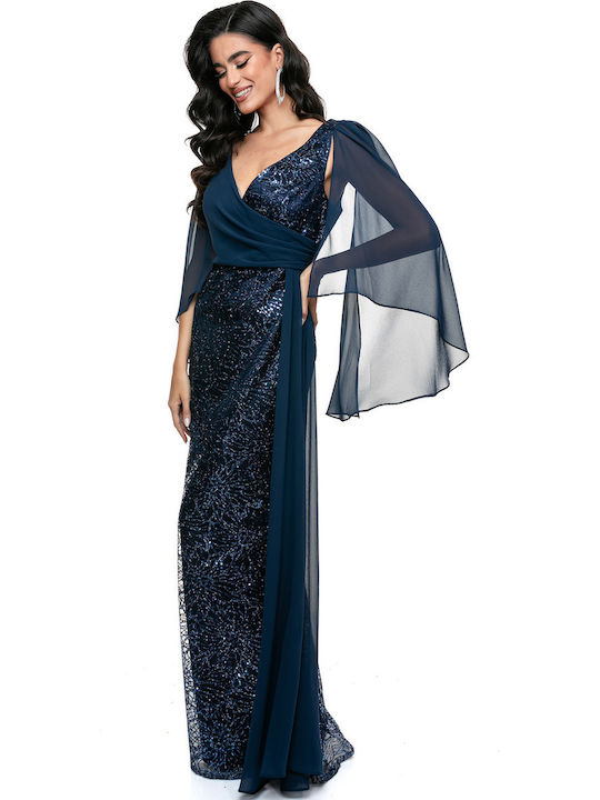 Maxi Dress for Wedding - Christening Blue