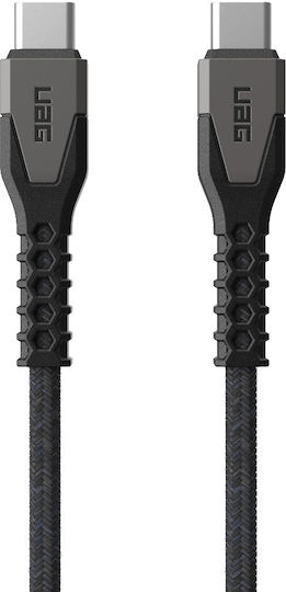 UAG Uag Ultra Rugged Kevlar Braided USB 2.0 Cable USB-C male - USB-C 60W PD Μαύρο 1.5m