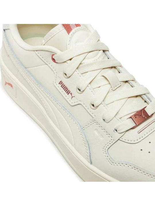 Carina Street Lux Damen Flatforms Sneakers Ecru
