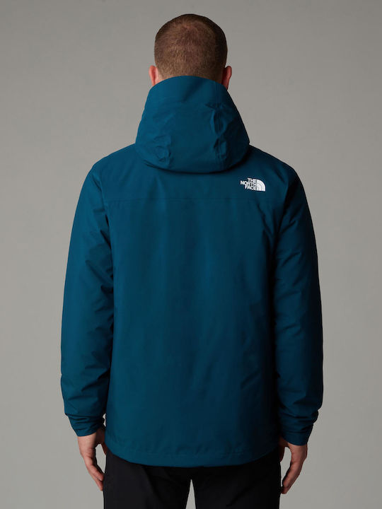 The North Face Carto Triclimate 3 in 1 Men's Winter Jacket Waterproof Midnight Petrol, Tnf Black