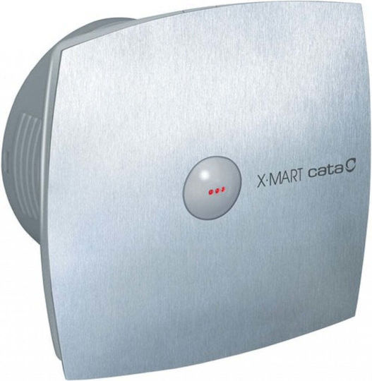 Cata X-mart Matic 10 Wall-mounted Ventilator Bathroom Silver