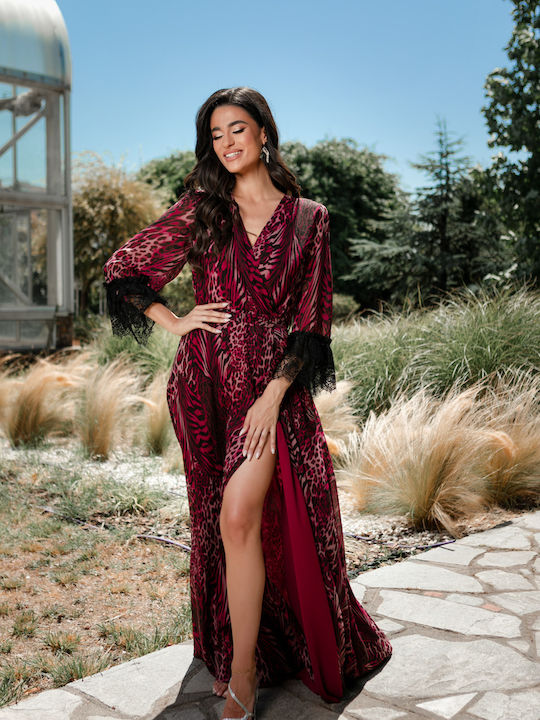 RichgirlBoudoir Maxi Rochie Burgundy