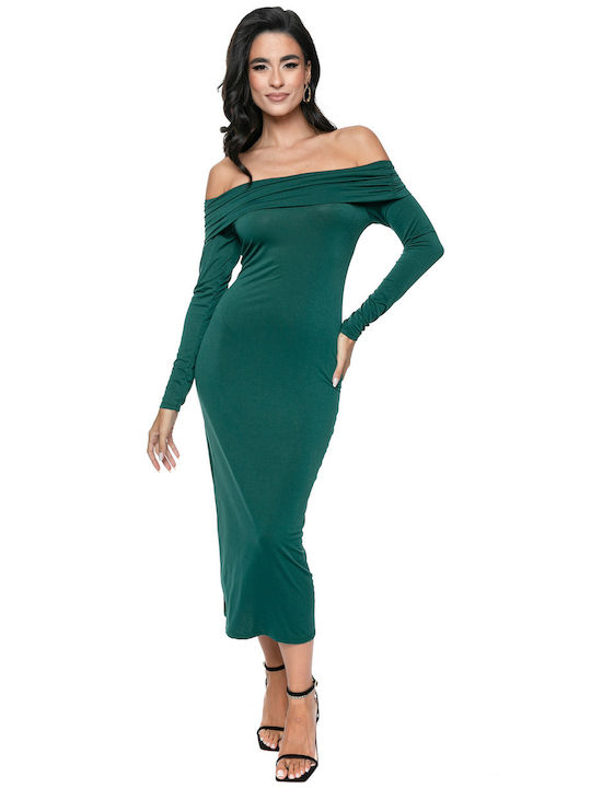 RichgirlBoudoir Midi Evening Dress Green