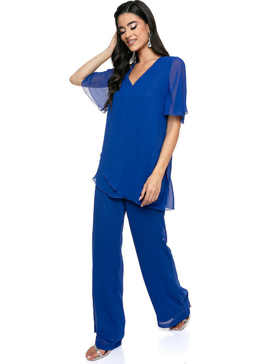 Women's Blue Set with Pants